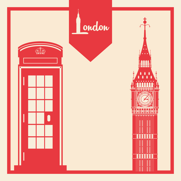 ロンドンのアイコン デザイン - ベクター画像