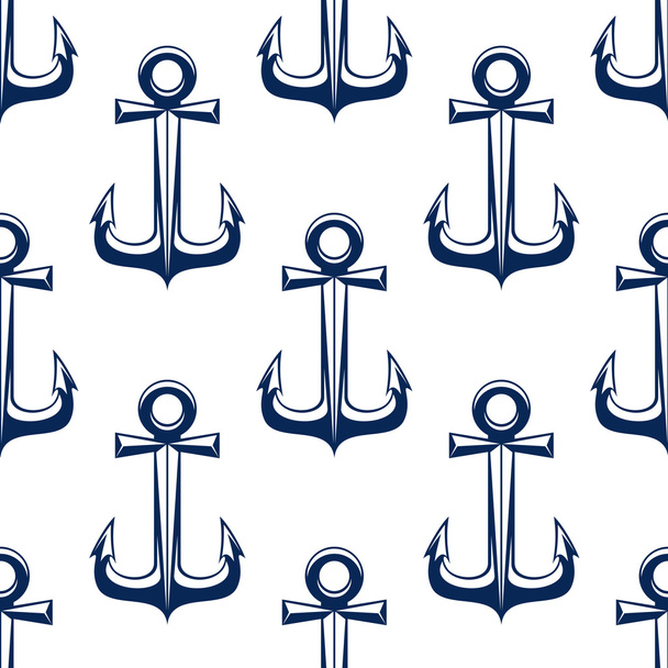 Sea anchors seamless pattern design - Вектор, зображення