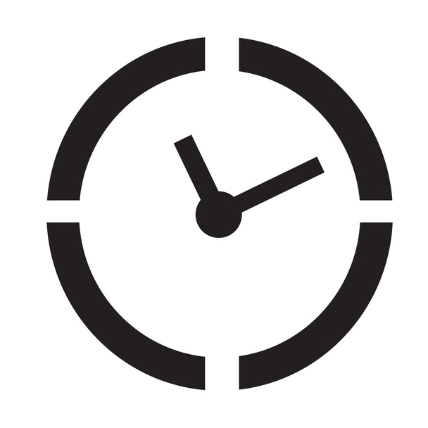 Time Clock icon Illustration sign design - Vector, imagen