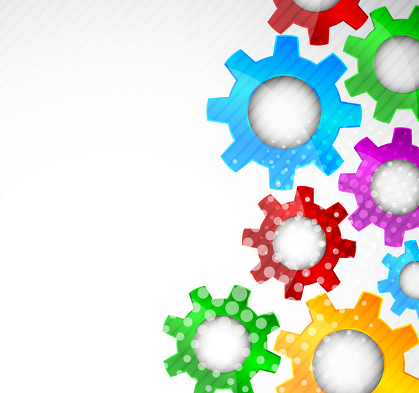Background with gears - Vector, Image