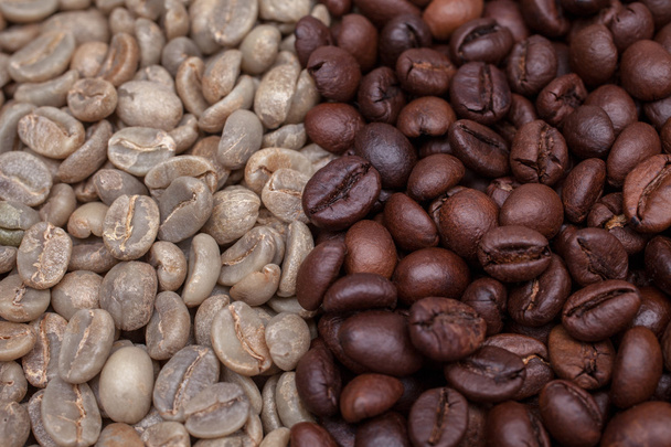 green and roasted coffee - Photo, Image