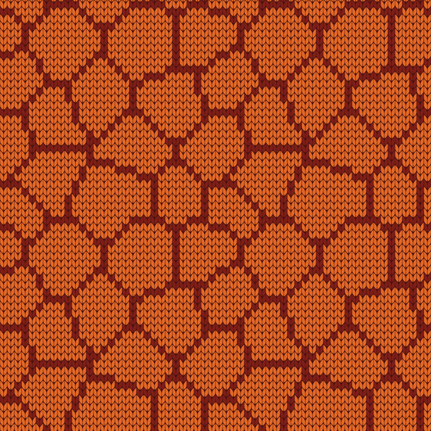 Gebreid naadloos patroon giraffe huid - Vector, afbeelding
