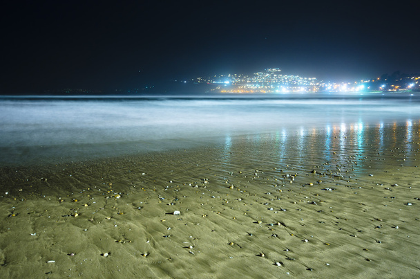 παραλία πυροβόλησε τη νύχτα - Φωτογραφία, εικόνα