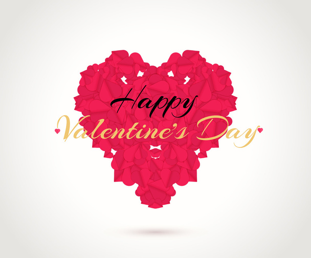 Valentines Day Vintage Lettering Background - Vecteur, image