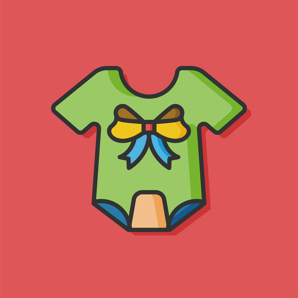 baby clothes vector icon - Vector, imagen