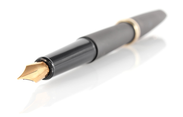 inkoustové pero s zlatého peříčko - Fotografie, Obrázek