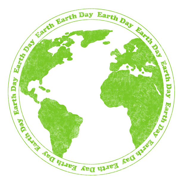 Резиновая марка Дня Земли
 - Фото, изображение
