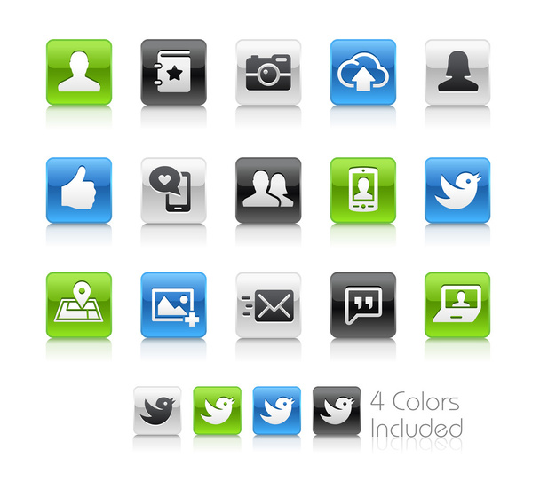 Social Icons - Clean Series
 - Вектор,изображение