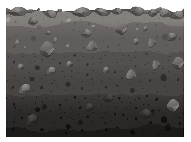Seamless design with black soil - Vector, Image