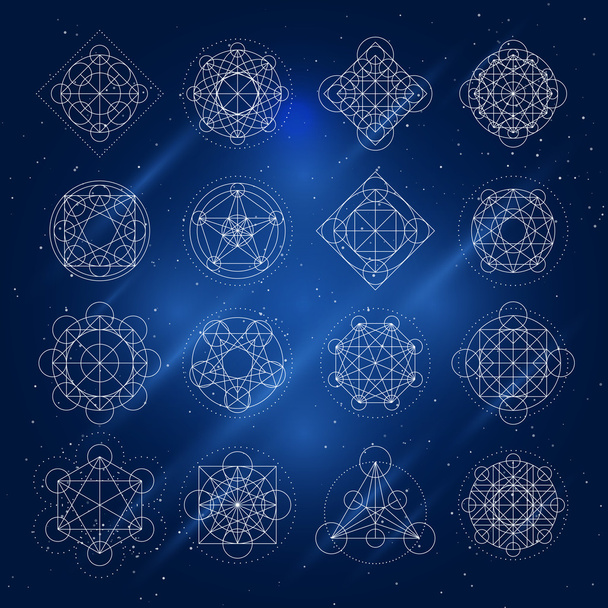 Διάνυσμα μαγικό γεωμετρία σημάδια - Διάνυσμα, εικόνα