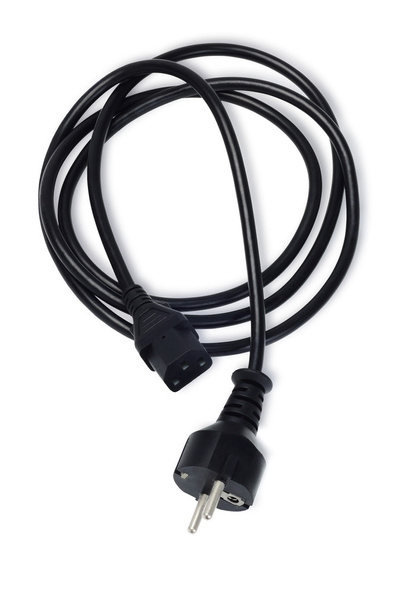 Black Power Supply Cable  - Foto, afbeelding