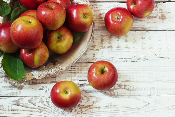 Fresh harvest of apples.Nature fruit concept. - Foto, Imagem