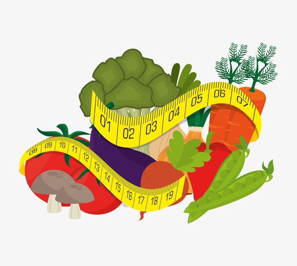 Grafikdesign für Lebensmittel und Ernährung - Vektor, Bild