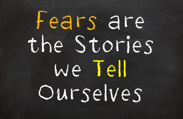 Angsten zijn de verhalen die We onszelf vertellen - Foto, afbeelding