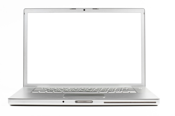 srebrny laptopa - Zdjęcie, obraz