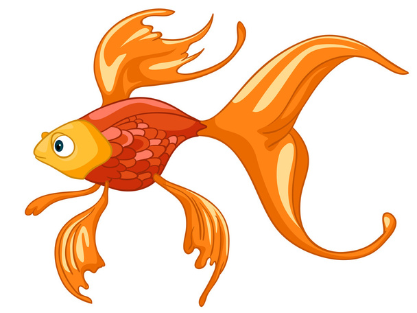 Cartoon Character Fish - Vector, Image