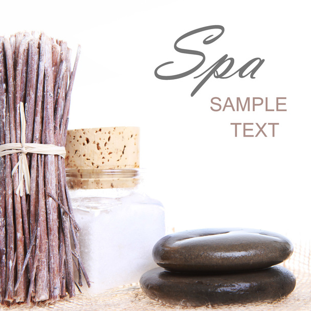aromatherapy, and accessories for the spa on a white background - Photo, image