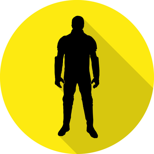 Superhero costume. With flat shadow. Vector Illustration - Vector, Image