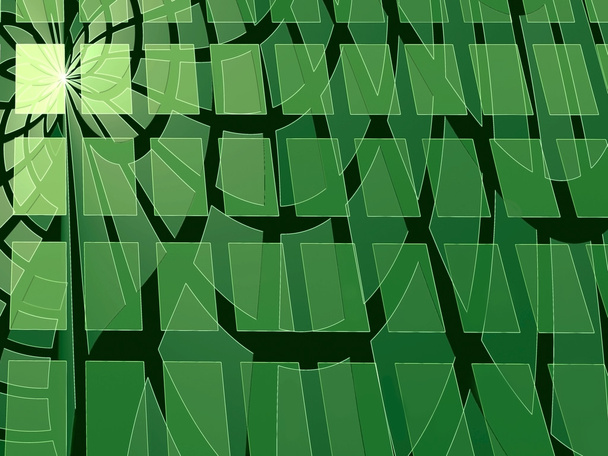 Abstract modern digitally generated green background - Photo, Image