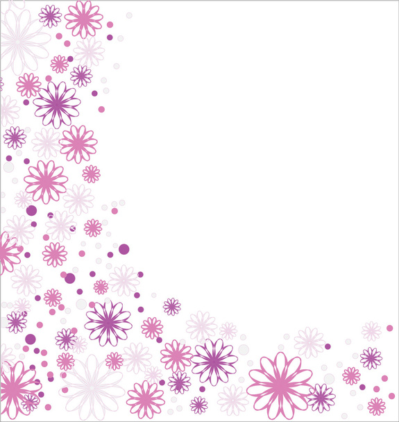Flower background, vector - Vector, Imagen