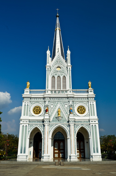 Fehér templom, Samut Songkhram, Thaiföld - Fotó, kép