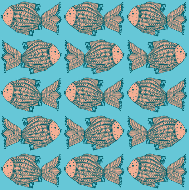 Group of colored fish - Vector, afbeelding