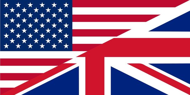 Американські та британські Англійська - Вектор, зображення