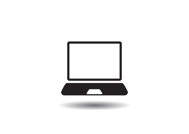 Simple laptop web icon - Вектор,изображение