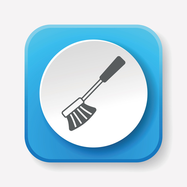 cleaning brush icon vector illustration - Wektor, obraz