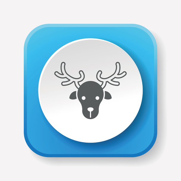 reindeer icon vector illustration vector illustration - Vecteur, image