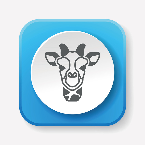 animal giraffe icon vector illustration vector illustration - Vettoriali, immagini