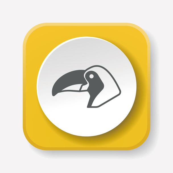 animal Toucan icon vector illustration - Vector, Image