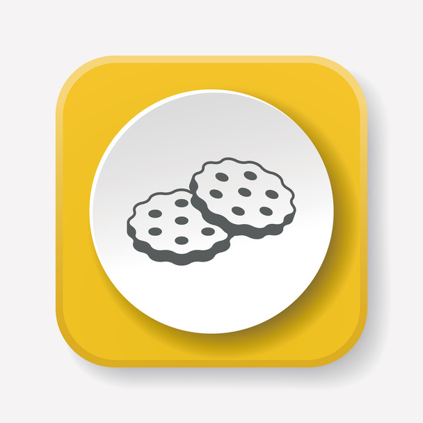 dessert cookie icon vector illustration vector illustration - Vettoriali, immagini