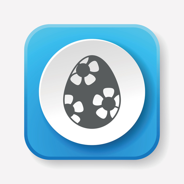 easter egg icon vector illustration - Vector, afbeelding
