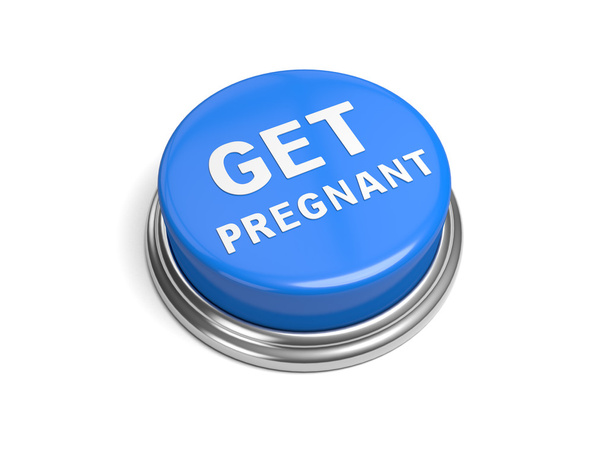 kék gombot, hogy terhes - Fotó, kép