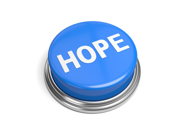 botón azul, esperanza
 - Foto, imagen