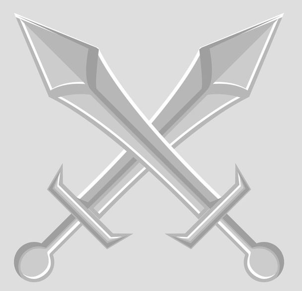 Kruis van zwaarden-illustraties - Vector, afbeelding