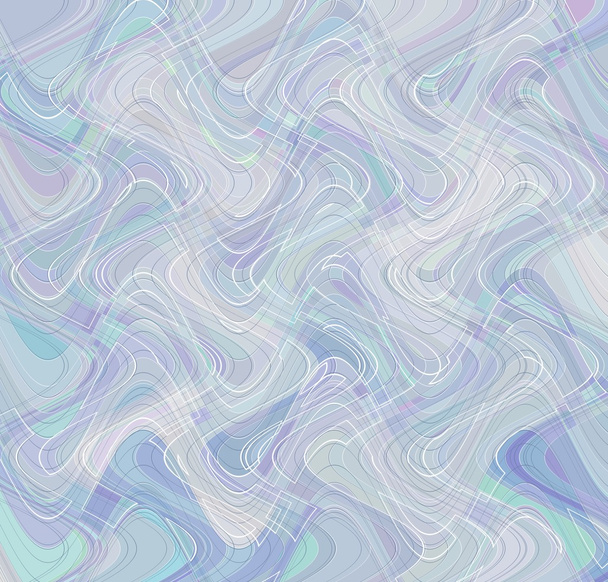 Pastel renkli soyut dalgalı retro tasarım - eğri çizgiler - Fotoğraf, Görsel