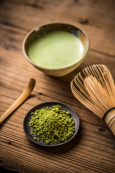 Matcha fine powdered green tea - Foto, Bild