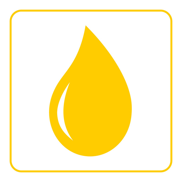 Oil drop flat icon 2 - Διάνυσμα, εικόνα