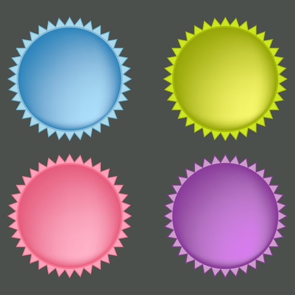 Set of colorful web buttons - Vector, Image