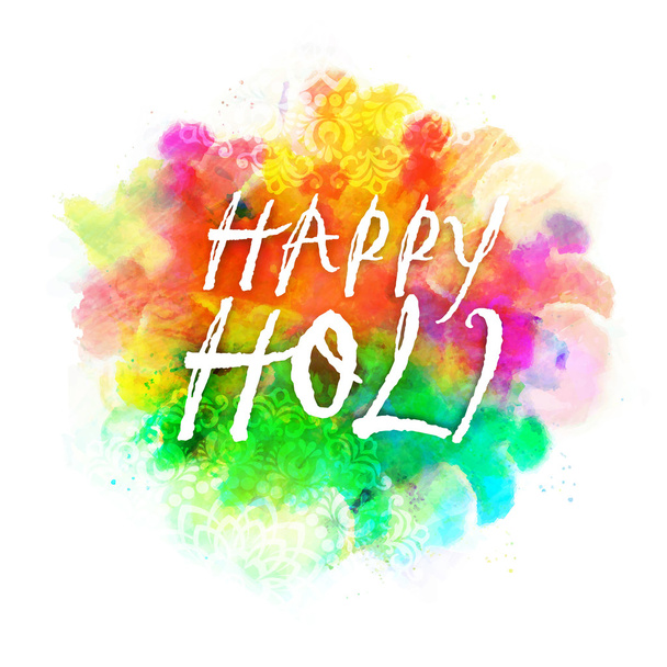 Stylish text for Indian Festival, Holi celebration. - Vector, afbeelding