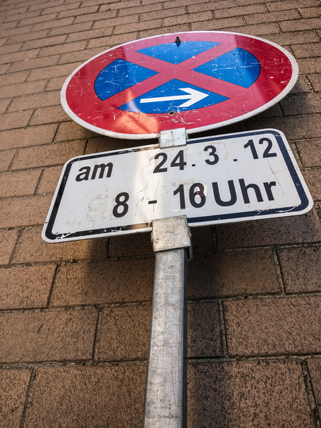 駐車禁止標識 - 写真・画像
