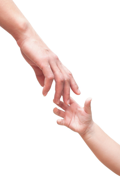 Two hands are drawn towards each other - Zdjęcie, obraz