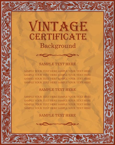 vintage frame design: art nouveau - Vector, Imagen