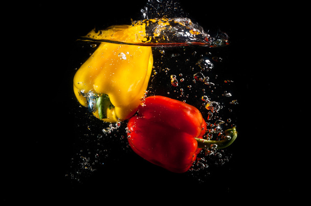 Bell peppers in water - Photo, Image