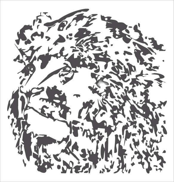 Львиная голова
 - Вектор,изображение