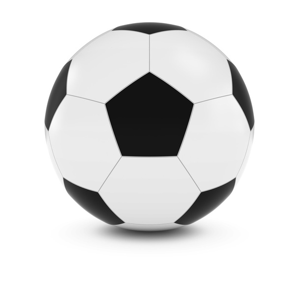 Pelota de fútbol / fútbol aislado en blanco con sombras
 - Foto, Imagen