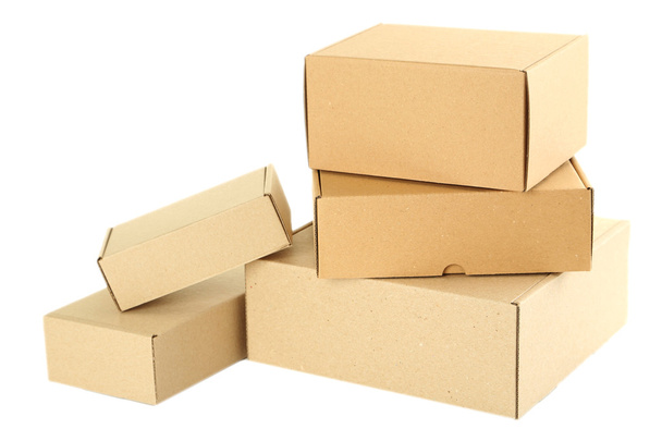 Empty cardboard boxes - Фото, изображение