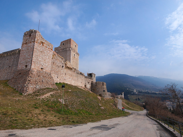Assisi hrad, Itálie - Fotografie, Obrázek